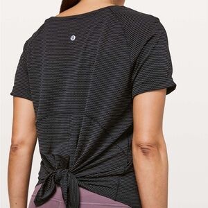 Lululemon Open Up Tie Back Tee